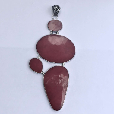 PD 13340 CR-(HANDMADE 925 BALI SILVER PENDANT WITH RED CORAL)